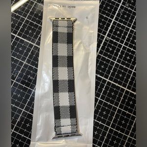 Watch band Apple Watch .  size 42 44 mm. Black and White Stretchy New